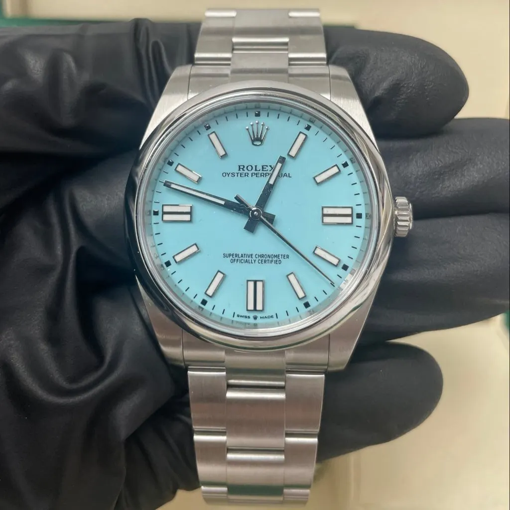 Rolex Oyster Perpetual 41mm MultiColor Never worn - Box View