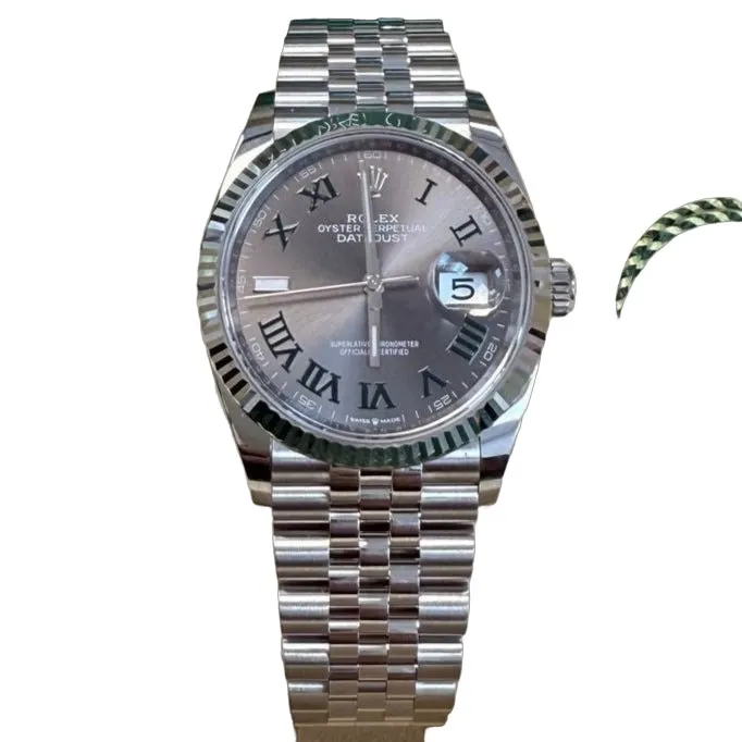 Rolex Datejust 36 Grey Never worn - Front View