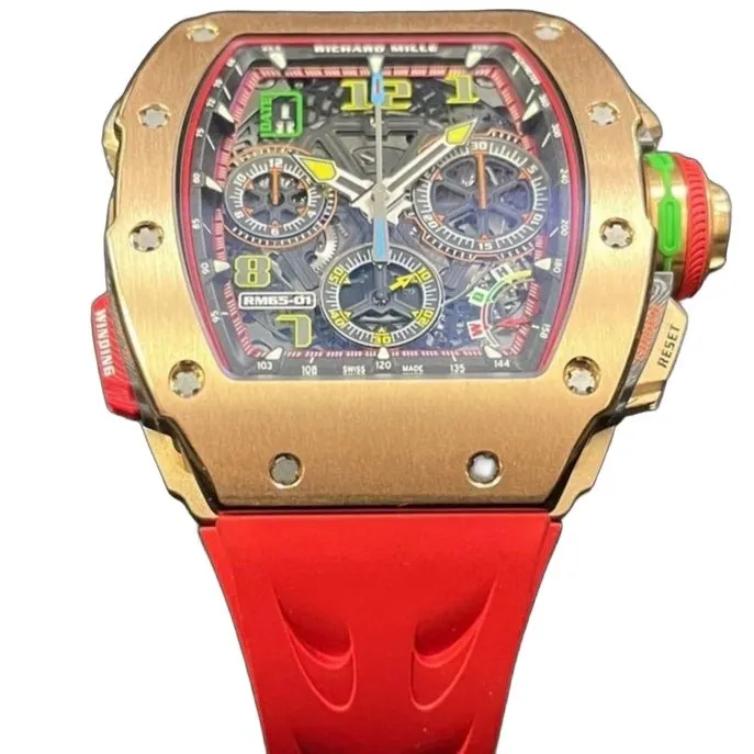 Richard Mille RM 65-01 Automatic Chronograph Full Rose Gold