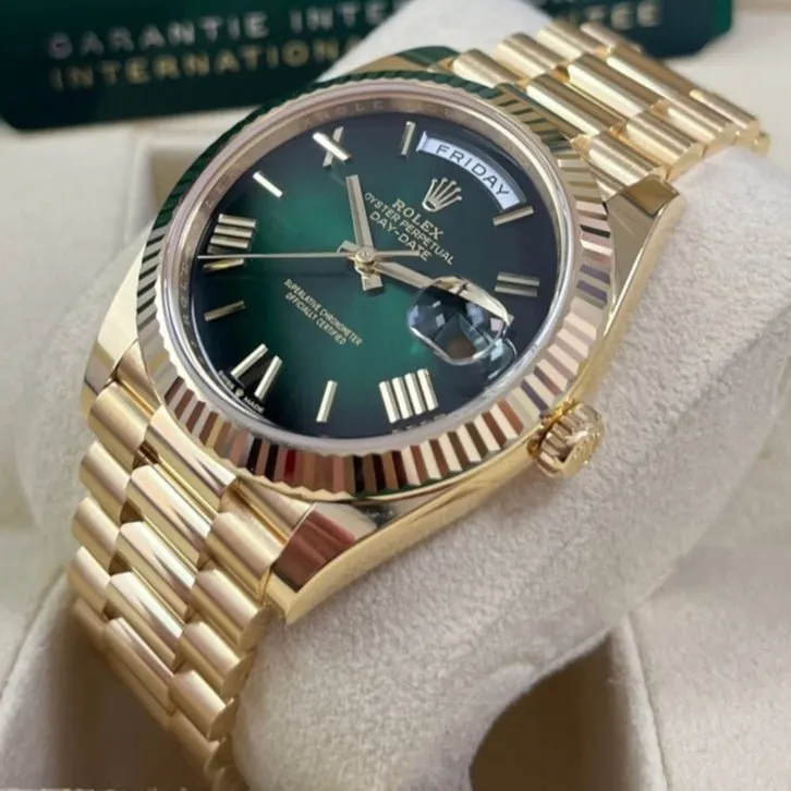 Rolex Day-Date 40 Green Never worn - Back View