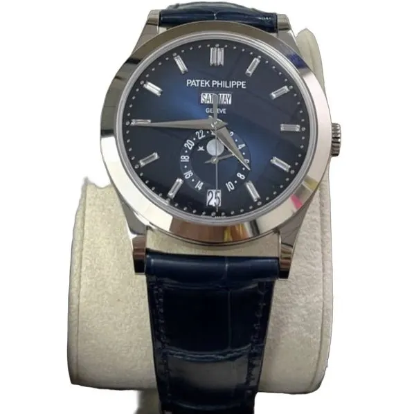 Patek Philippe Annual Calendar Blue Dial 2024 5396G-017 39mm Blue Never worn - Front View