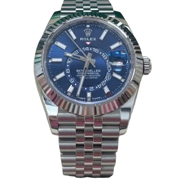 Rolex Sky-Dweller 42mm Blue Never worn - Front View