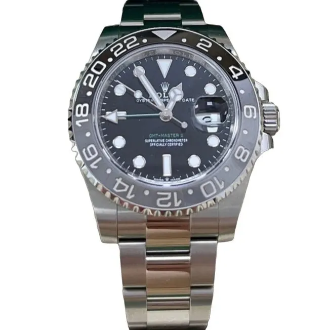 Rolex GMT-Master II 40mm Black Never worn - Front View