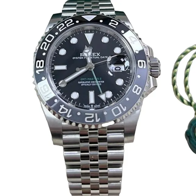 Rolex GMT-Master II 40mm Black Never worn - Front View