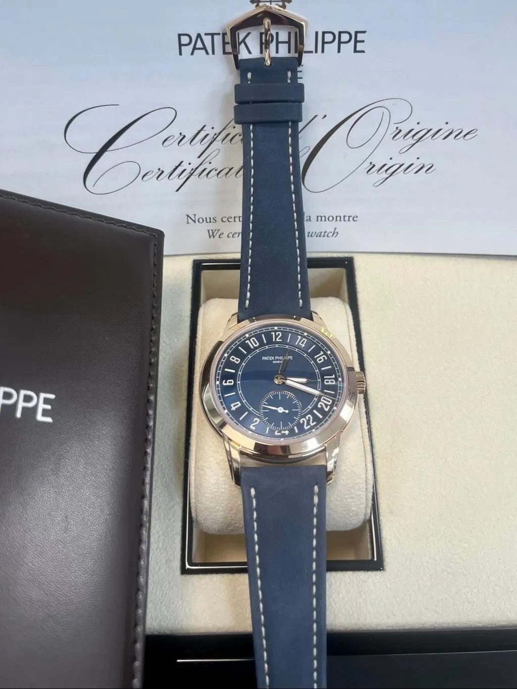 Patek Philippe Calatrava 42mm Blue Never worn - Back View