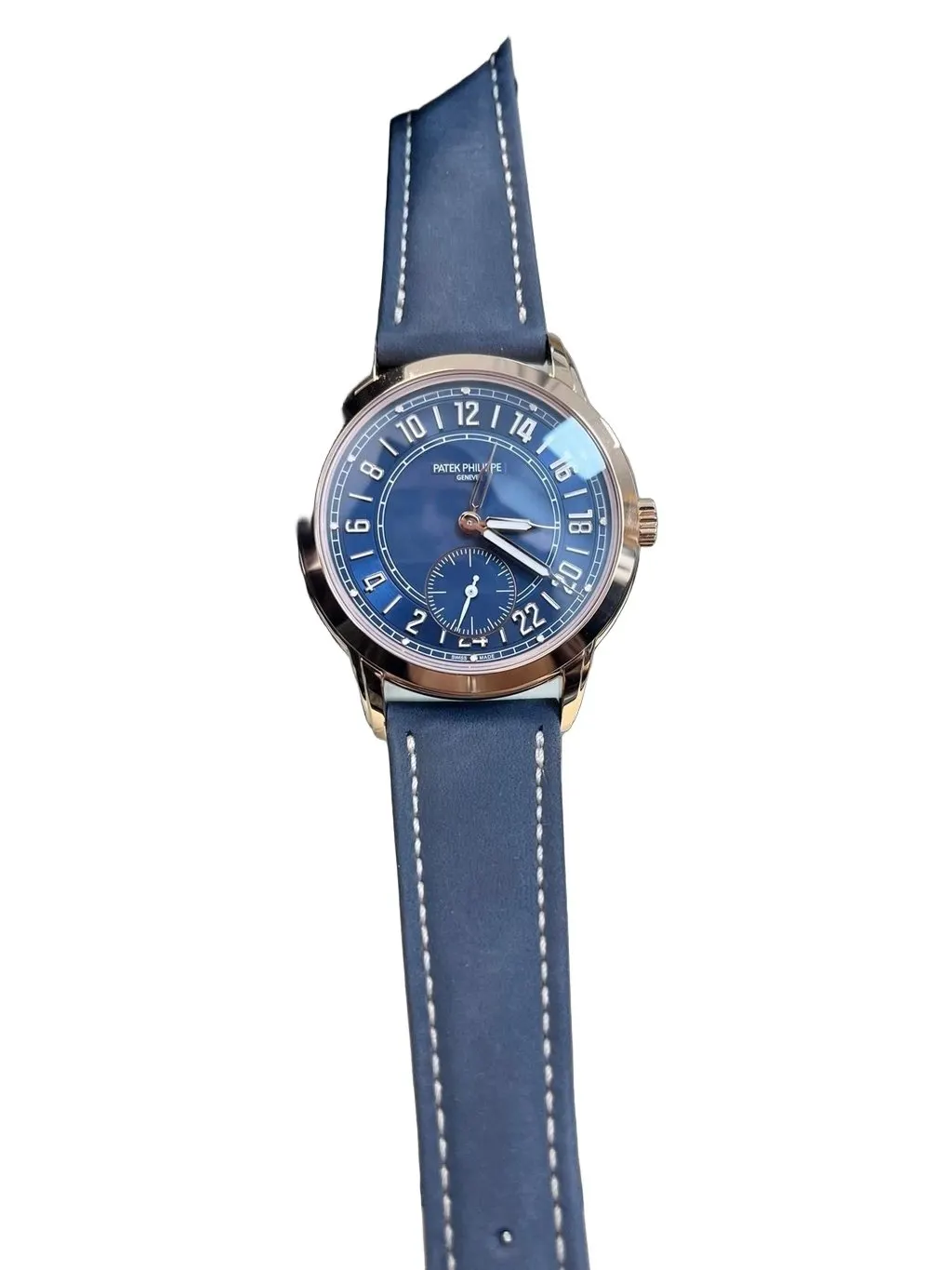 Patek Philippe Calatrava 42mm Blue Never worn - Front View