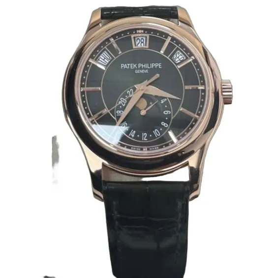 Patek Philippe Annual Calendar Green Dial Annual Calendar 5205R - COMPLICATIONS SELF-WINDING Rose Gold 40mm Pink Never worn - Front View