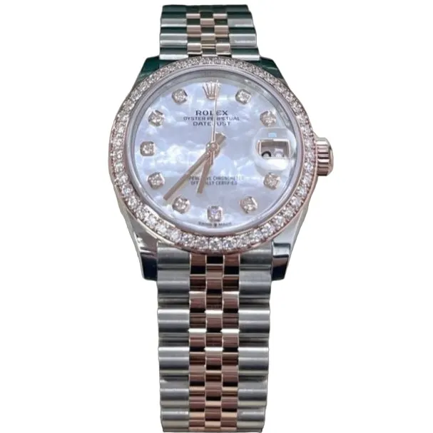 Rolex Datejust 31 Pink Never worn - Front View