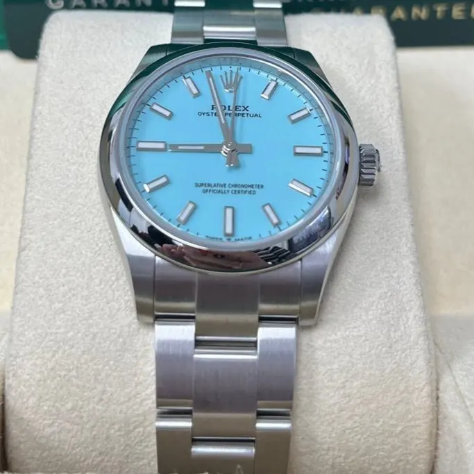 Rolex Oyster Perpetual 31mm Blue Never worn - Back View