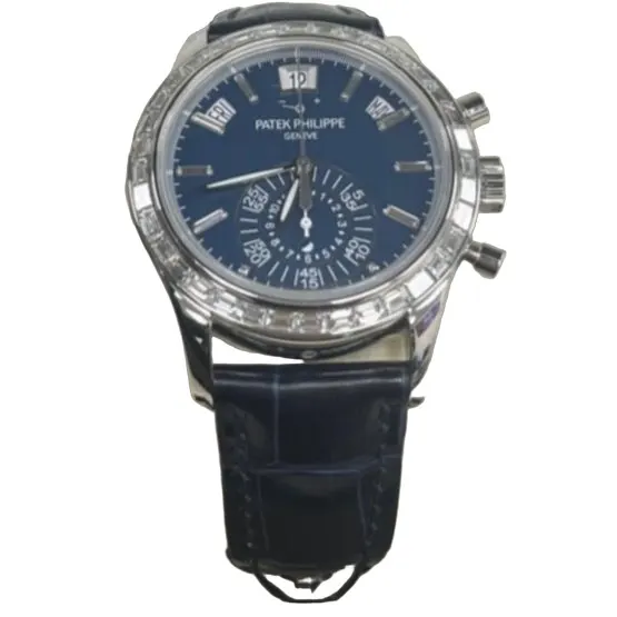 Patek Philippe Annual Calendar Chronograph Blue Dial 5961P-001 Blue Never worn - Front View