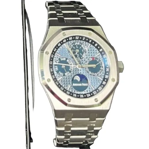 Audemars Piguet Royal Oak Perpetual Calendar 41mm Blue Never worn - Front View