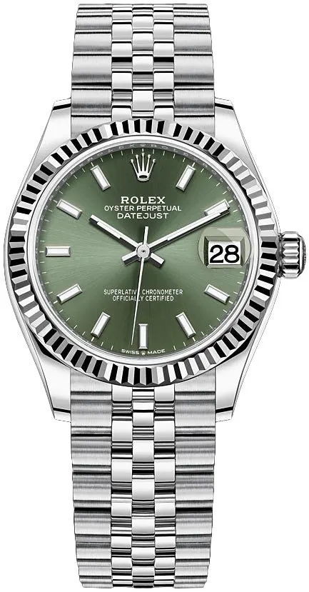 Rolex Datejust 31 Green Never worn - Box View