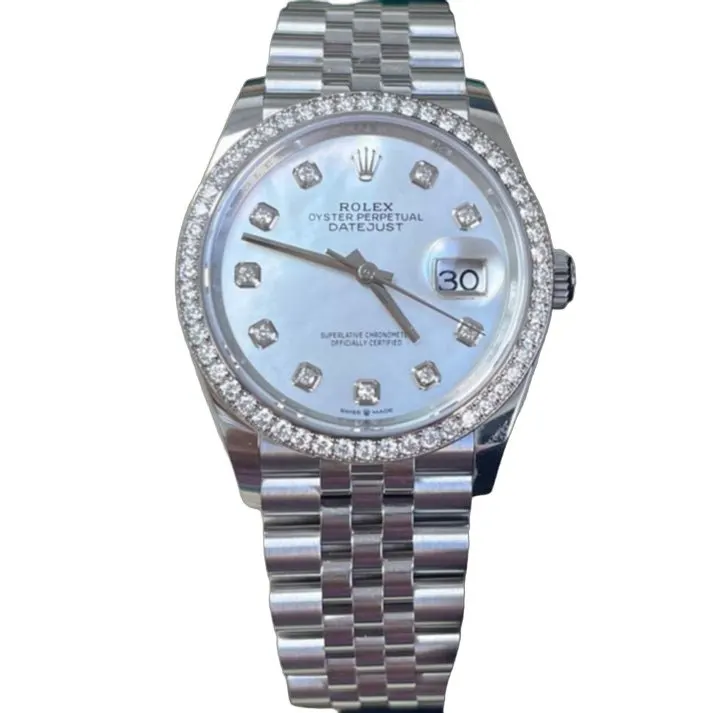 Rolex Datejust 36 Silver Never worn - Front View