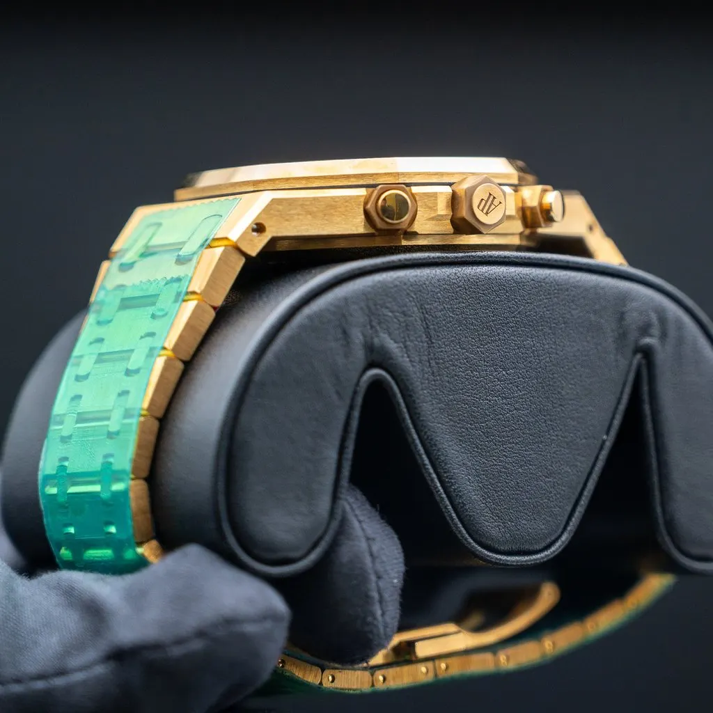 Audemars Piguet 41 mm Royal Oak Selfwinding Chronograph (Reference # 26331BA.OO.1220BA.02) MultiColor Never worn - Inside View