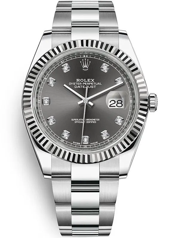 Rolex Datejust 41 Silver Never worn - Inside View