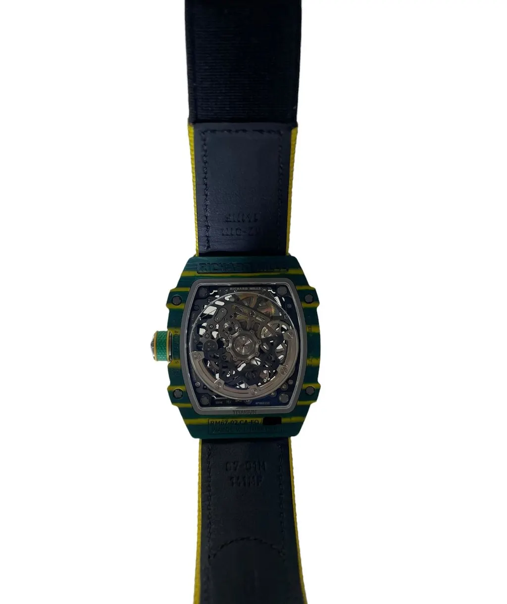 Richard Mille RM 67-02 Automatic Extra Flat Wayde Van Niekerk (Reference # 67-02) 52mm MultiColor Never worn - Back View