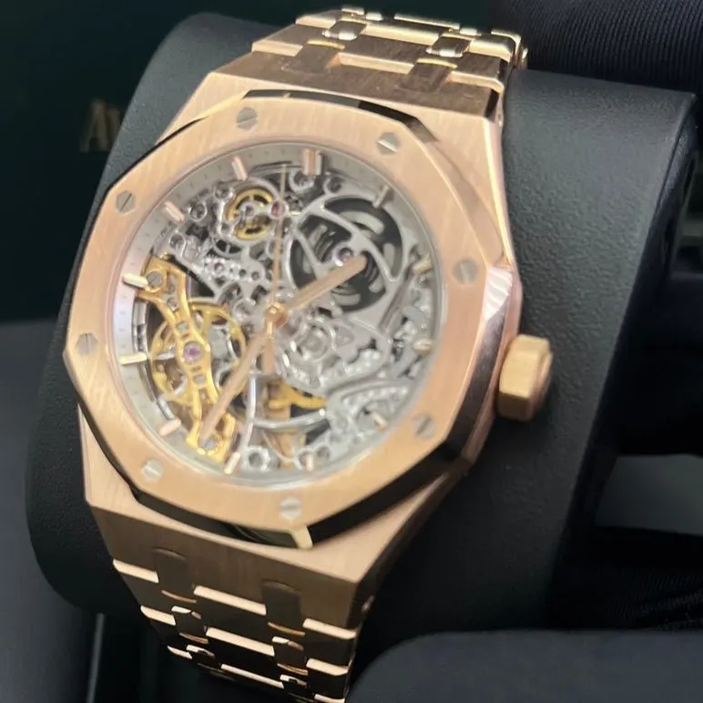 Audemars Piguet Royal Oak 37mm Pink Never worn - Box View