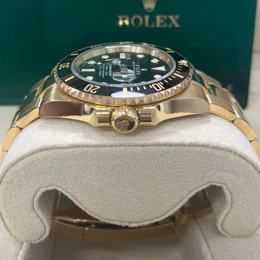 Rolex Yellow Gold Submariner Date Watch - Black Dial 41mm Black Never worn - Back View