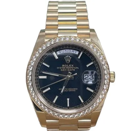 Rolex Day-Date 40 Silver Never worn - Front View