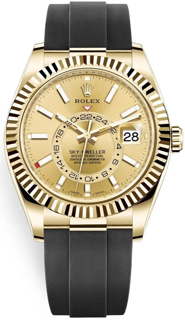 Rolex Sky-Dweller 42mm Gold Never worn - Box View