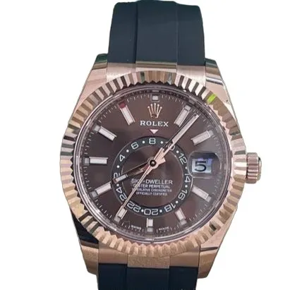Rolex Sky-Dweller 42mm Pink Never worn - Front View