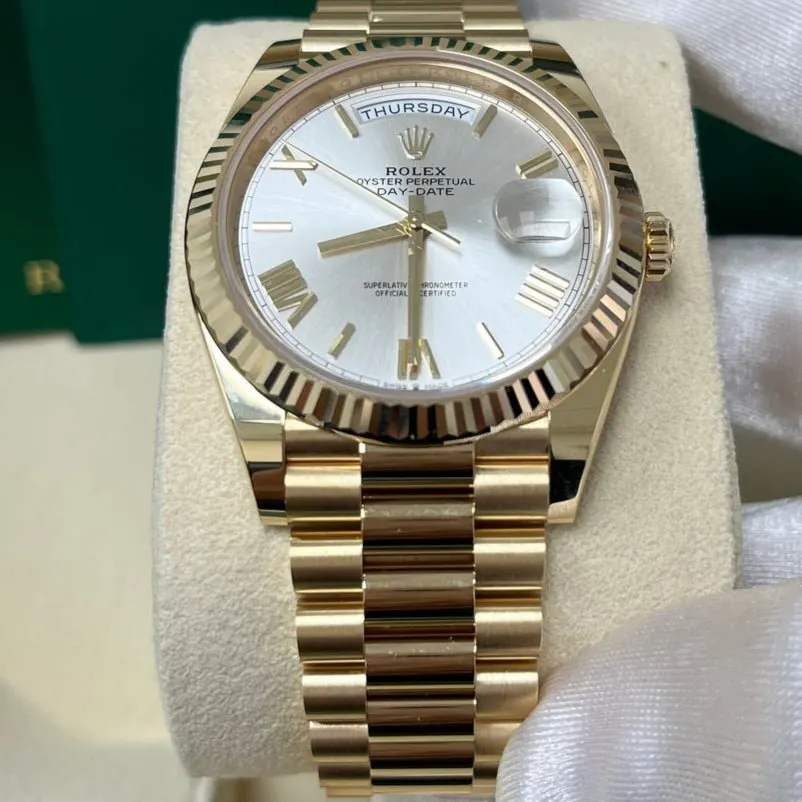 Rolex Day-Date 40 Silver Never worn - Back View