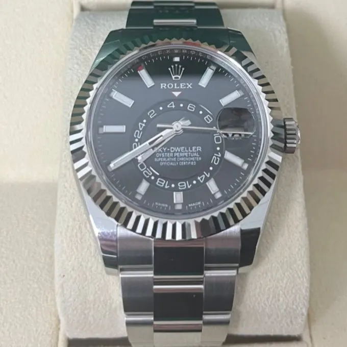 Rolex Sky-Dweller 42mm Black Never worn - Back View