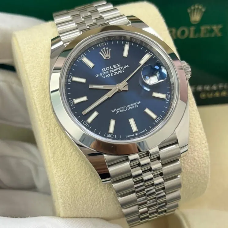 Rolex Datejust 41 Blue Never worn - Model View