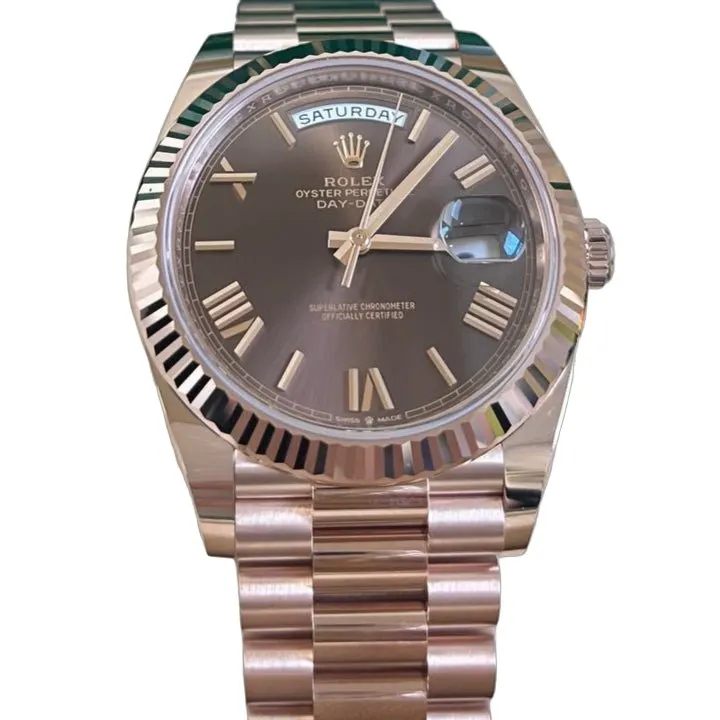 Rolex Day-Date 40 Pink Never worn - Front View