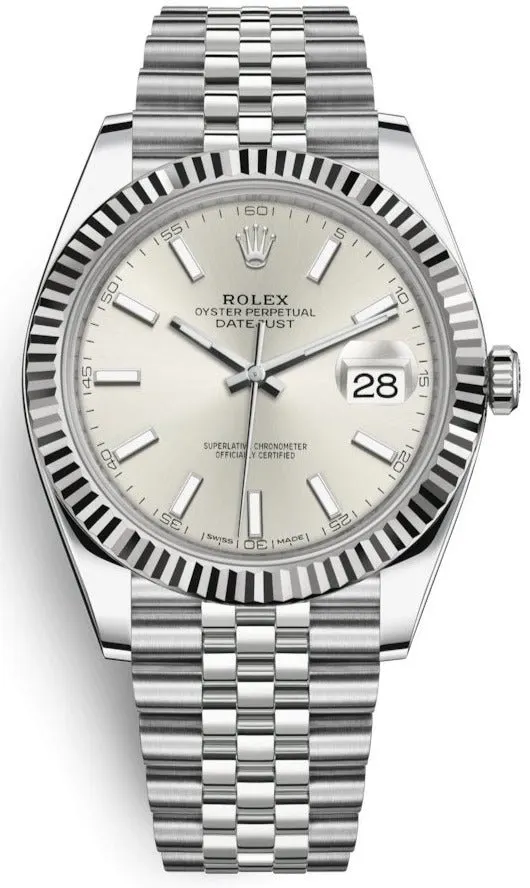 Rolex Datejust 41 Silver Never worn - Box View