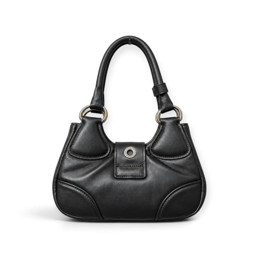 Prada Prada Re-Edition 2002 Moon Bag Black Leather Never worn, with tag - Back View