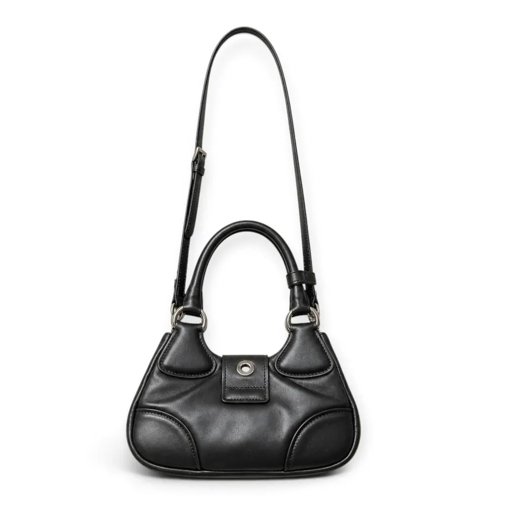 Prada Prada Re-Edition 2002 Moon Bag Black Leather Never worn, with tag - Box View