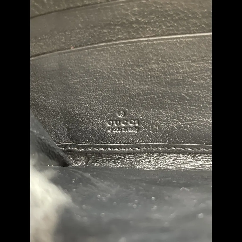 Gucci Guccissima Bamboo Tassel Wallet Black Leather Very good - Inside View