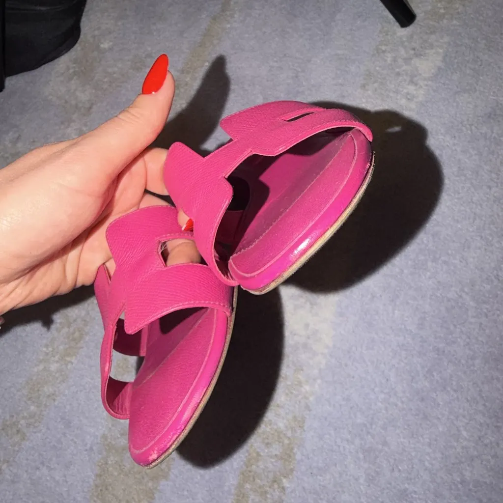Hermès Amazing Pink Leather Very good - Back View