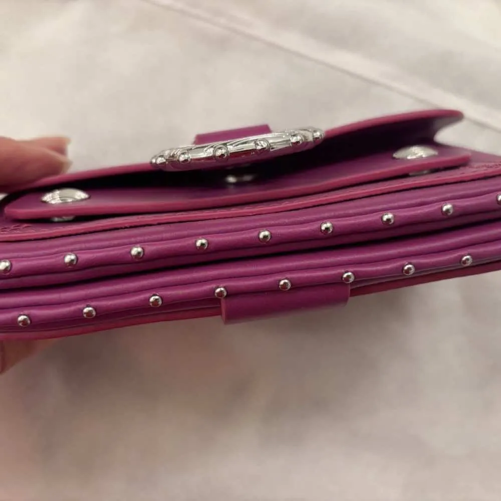 Zadig & Voltaire Kate Wallet Pink Leather Silver Never worn - Back View
