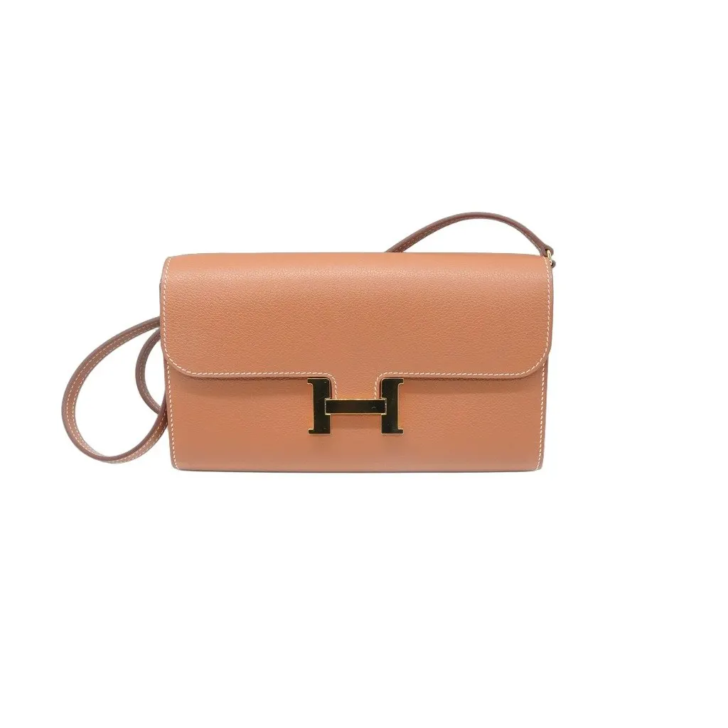 Hermès Constance To Go  Gold Togo Gold HW Stamp:Z (2021) Gold Leather Very good - Front View