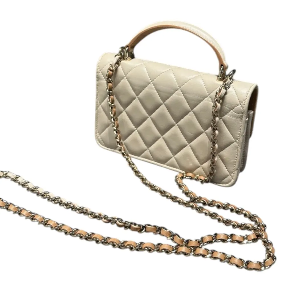Chanel timeless Beige Leather Very good - Box View
