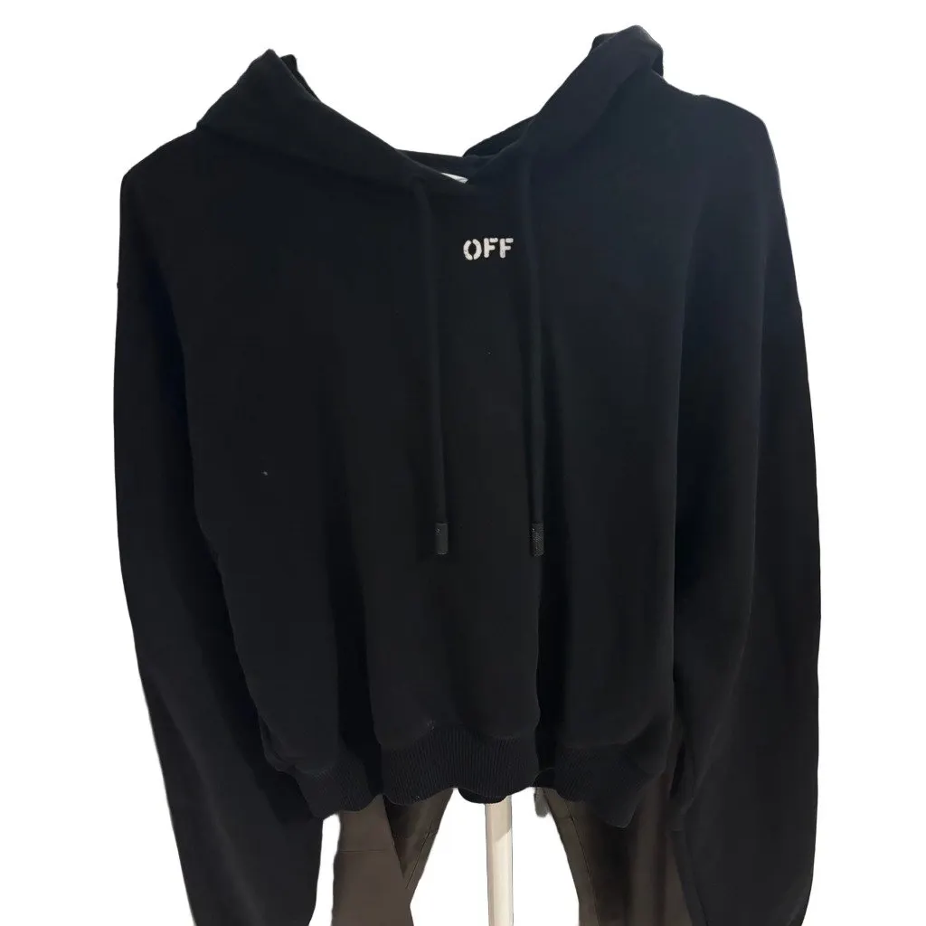 Off-White Hoody Black Cotton Never worn - Front View