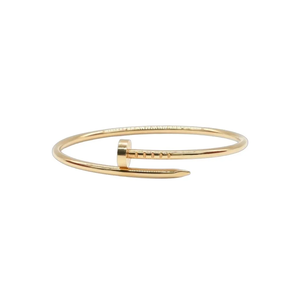 Cartier Juste Un Clou Bracelet, Small Model, 18K Yellow Gold Size:15 9g Gold Gold Very good - Front View