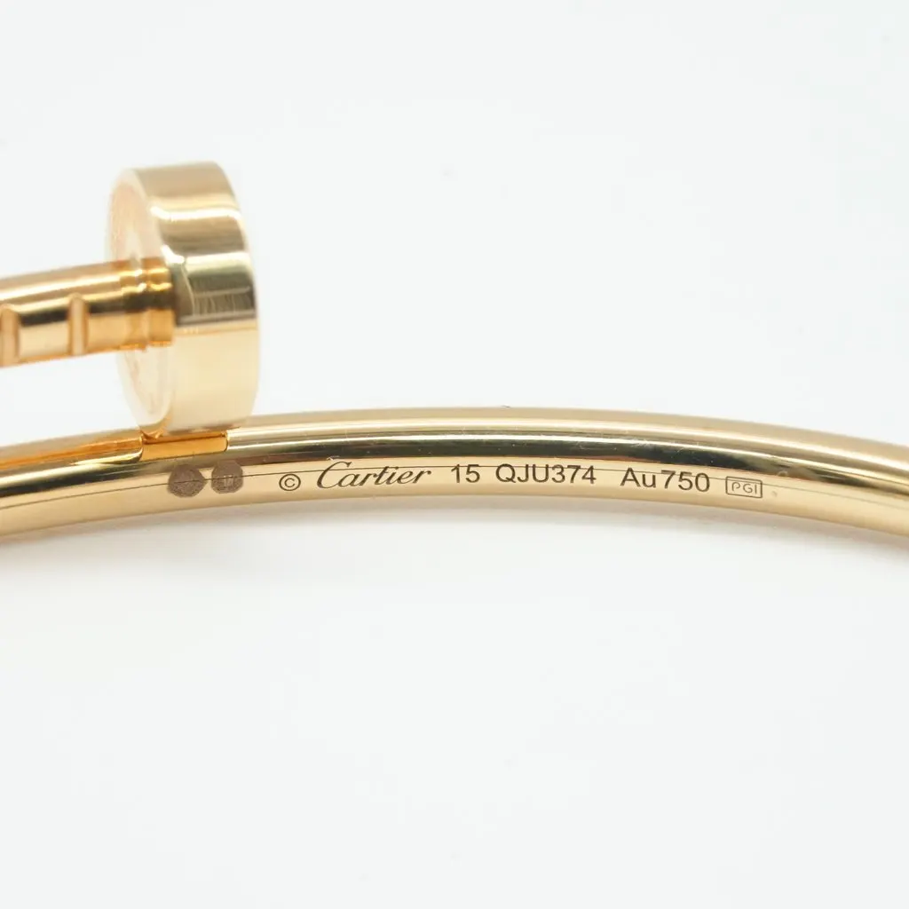 Cartier Juste Un Clou Bracelet, Small Model, 18K Yellow Gold Size:15 9g Gold Gold Very good - Box View