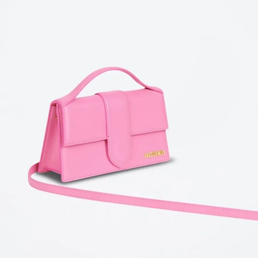 Jacquemus Le Grand Bambino Leather Bag – Pink Pink Leather Never worn, with tag - Inside View