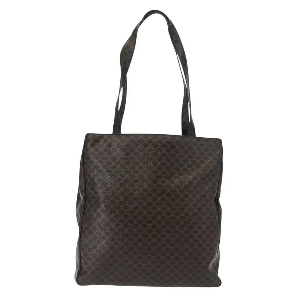 Celine Tote Bag Black Leather Good - Back View