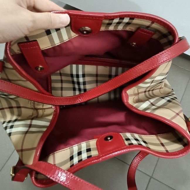 Burberry Canterbury Brown Canvas Leather Very good - Back View