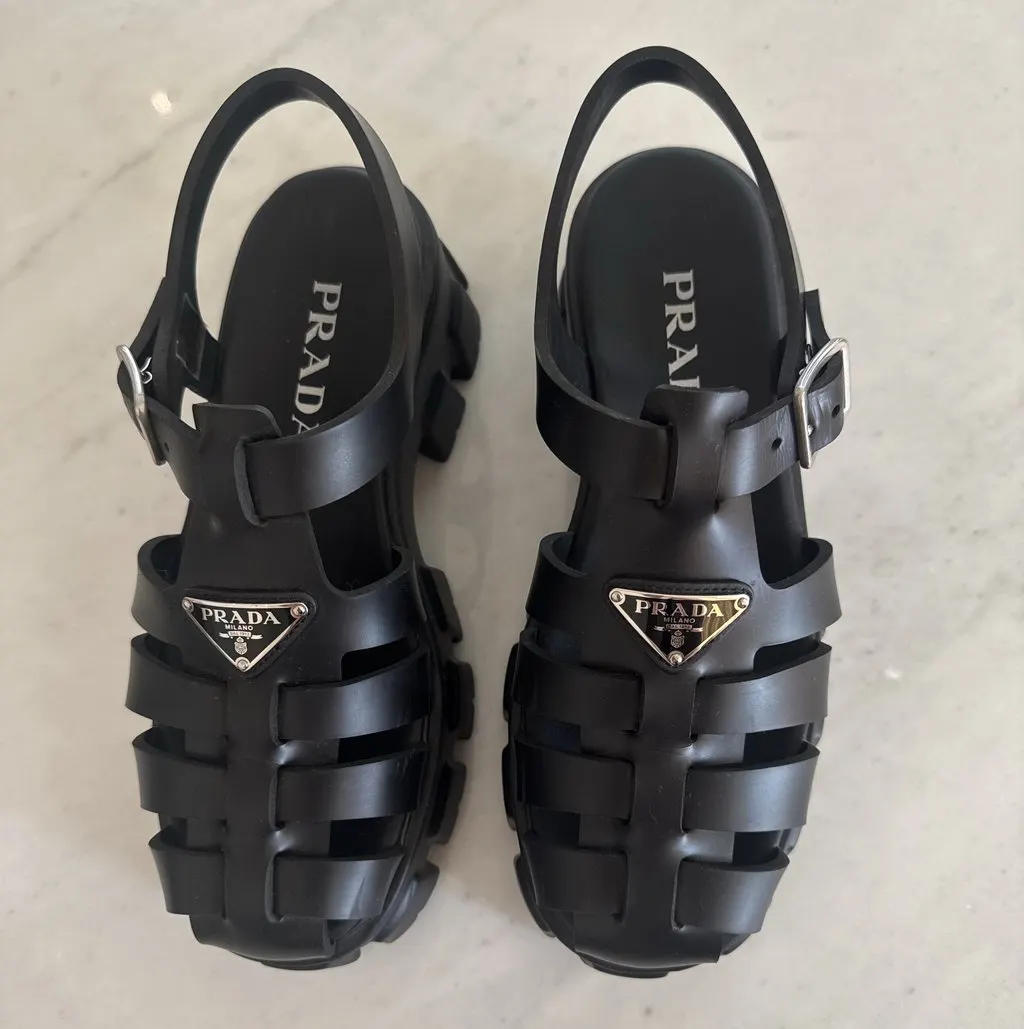 Prada Monolith Black Leather Never worn - Back View