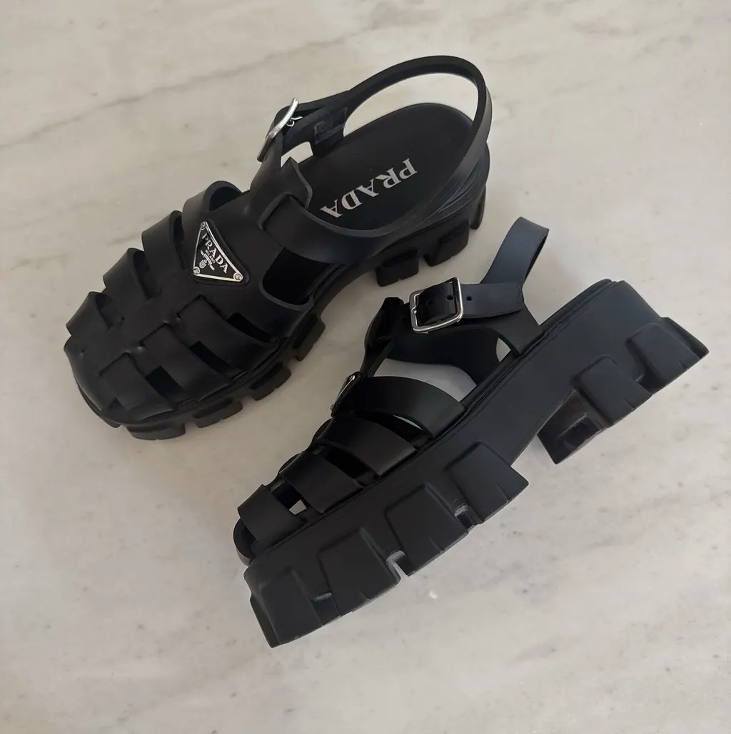 Prada Monolith Black Leather Never worn - Box View