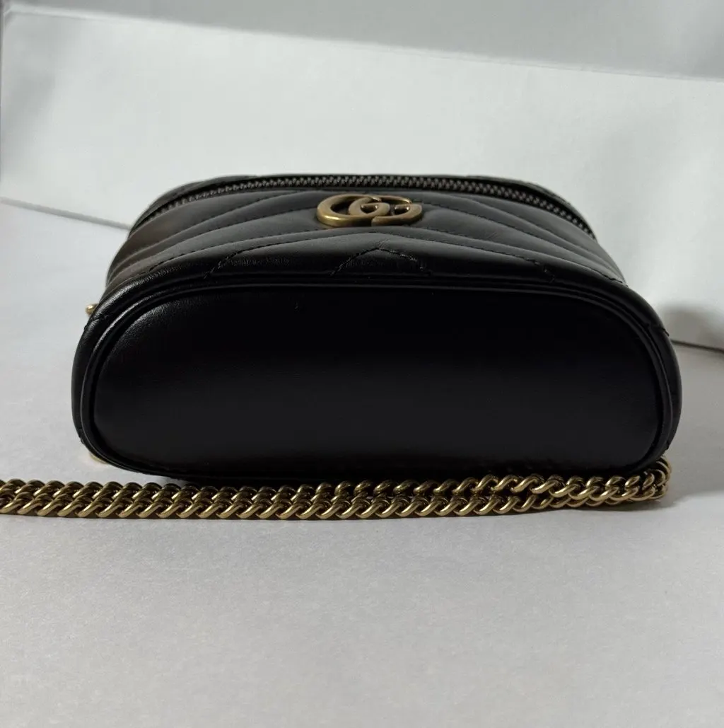 Gucci GG Marmont Mini Black Leather Never worn, with tag - Inside View