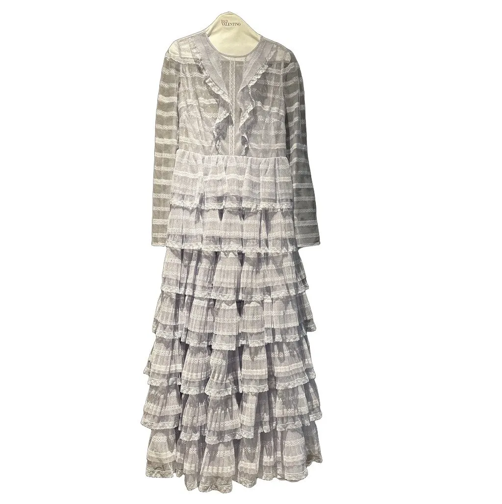RED VALENTINO GARAVANI Valentino Dress MultiColor Lace Never worn, with tag - Front View