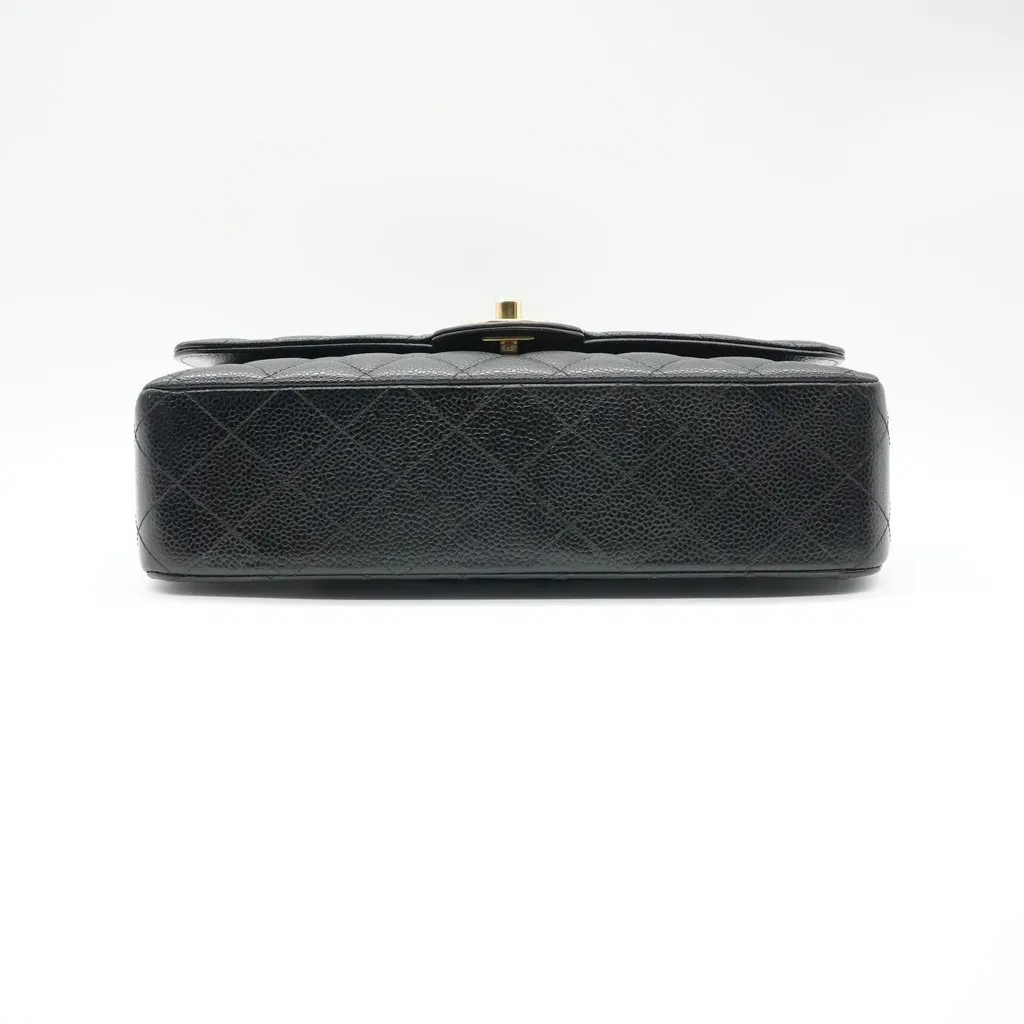 Chanel Double Flap Bag 25 Black Leather Very good - Inside View