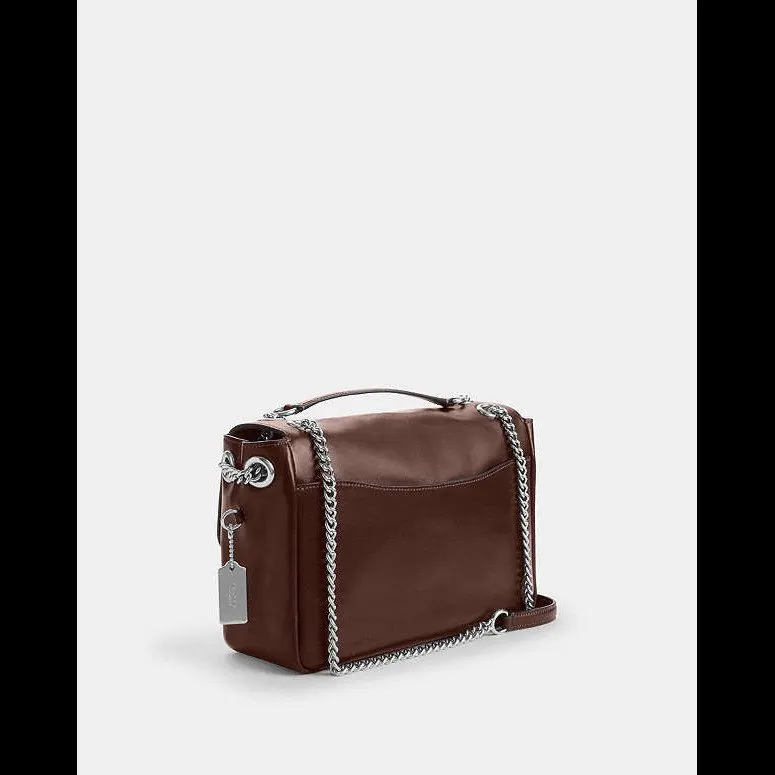 Coach Elodie Crossbody Bag Brown Leather Never worn, with tag - Back View