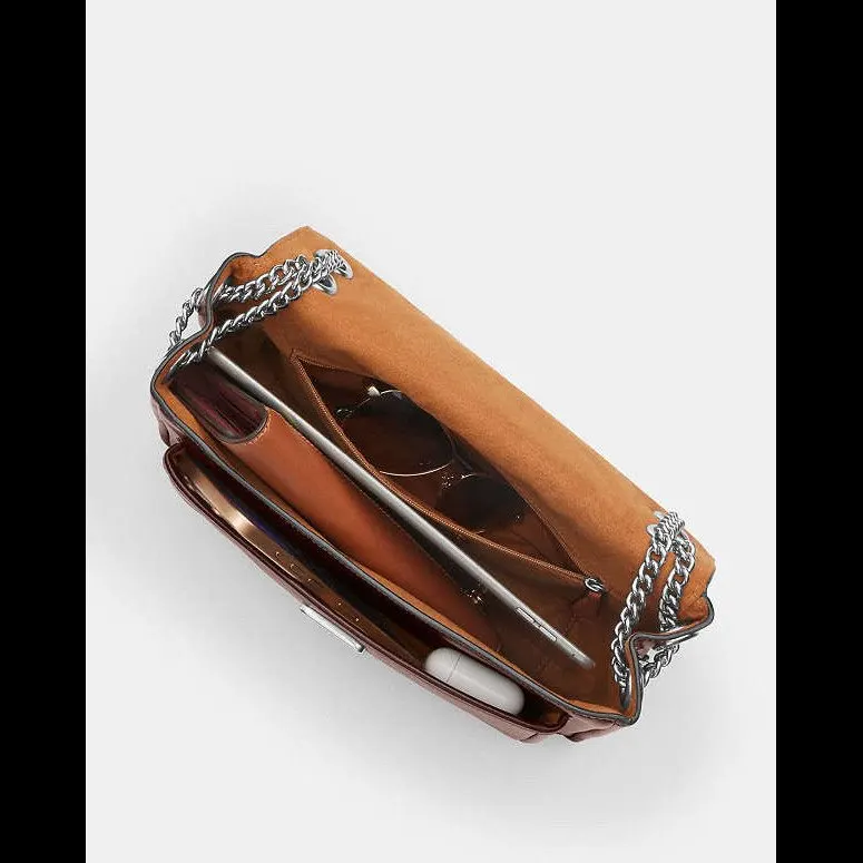 Coach Elodie Crossbody Bag Brown Leather Never worn, with tag - Box View